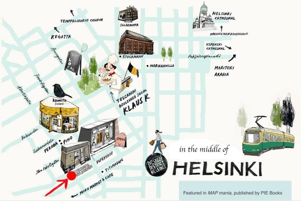 Scandinavian 2-Rooms Apartment City Center Helsinki Luaran gambar